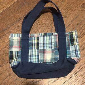 Thomas Bates Plaid Patchwork Tote Bag